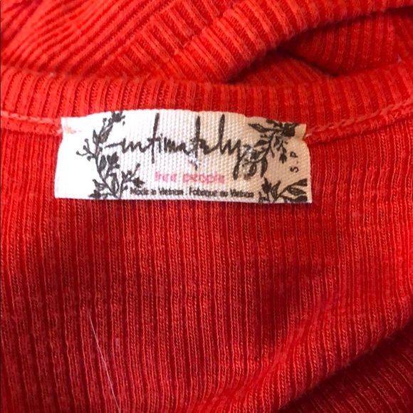 Free people orange flowy tank - Picture 5 of 5